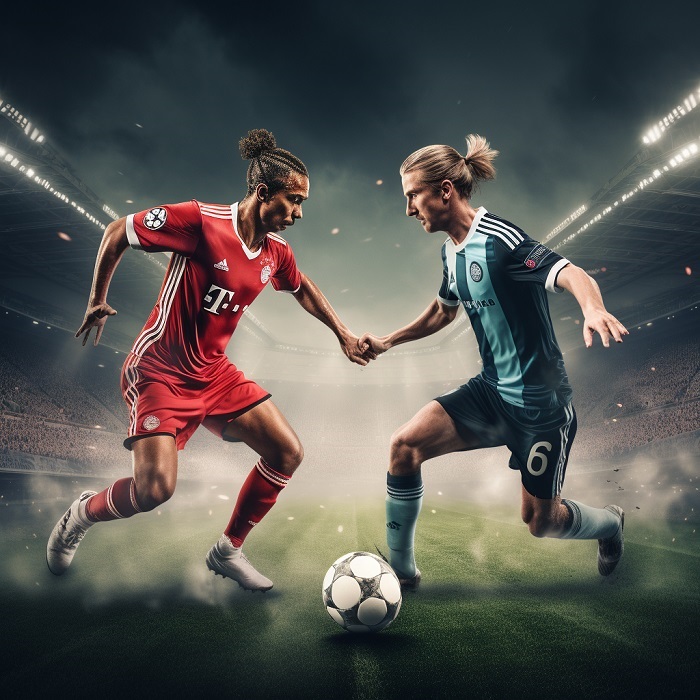 Bayern Munchen and Manchester United Players
