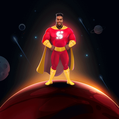 Sporty Hero Man