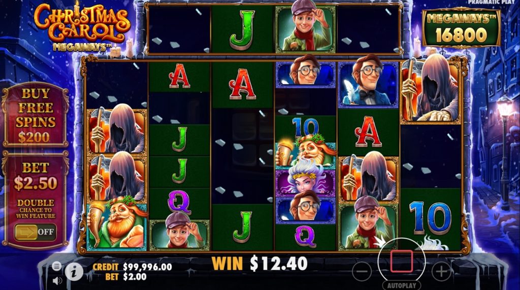 Screenshot of Christmas Carol Megaways from Pragmatic Play