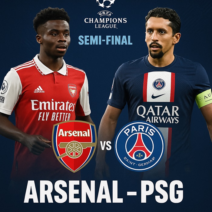 Arsenal vs PSG - Champions League Semi-final