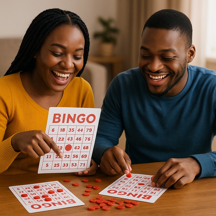 Nigerians Playing Bingo